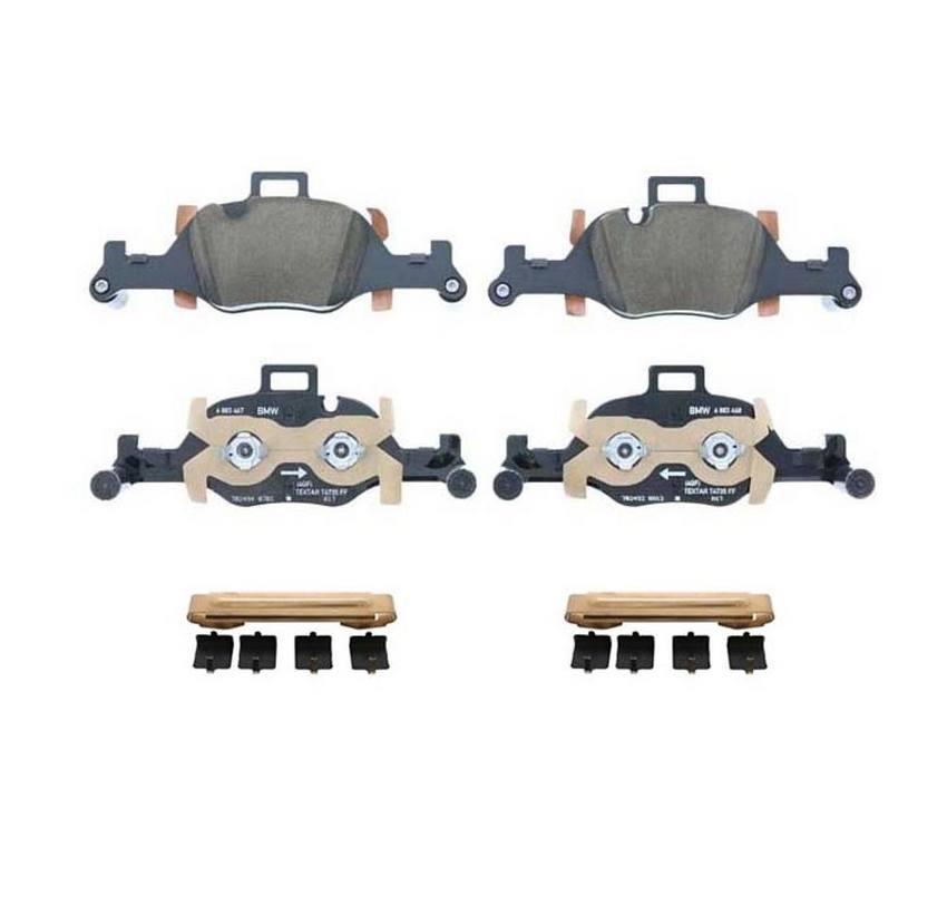 BMW Disc Brake Pad Set - Front (w/ Hardwares)